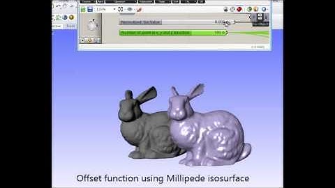 Offset of a mesh without self intersection