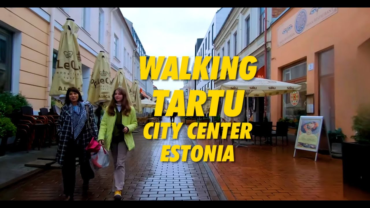 Walking TARTU City ESTONIA 2021 !!! 4K Walking Tour TARTU Estonia !! ходьба по тарту эстония ! PART2