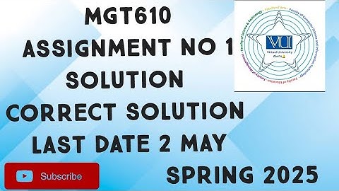 MGT610 Assignment No 1 Solution Spring 2025 | mgt610 assignment 1 solution 2025 | mgt610 assignment