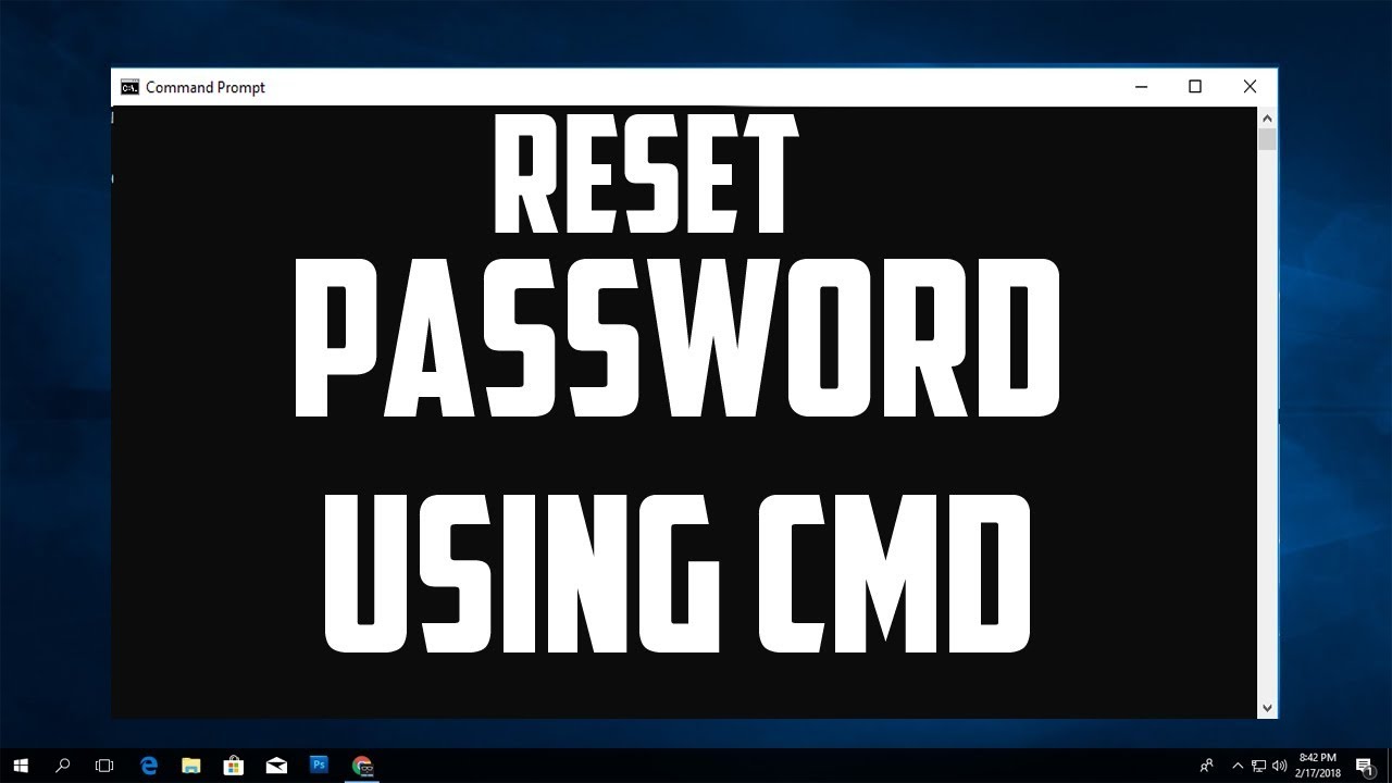 How to Reset Windows 9 Password Using Command Prompt