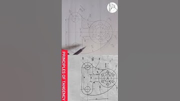 HOW TO DRAW TANGENTS OF CIRCLES AND LINES USING PRINCIPLES OF TANGENCY #engineeringdrawing #PULLEYS.