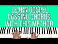 Learn gospel passing chords with this method  piano tutorial