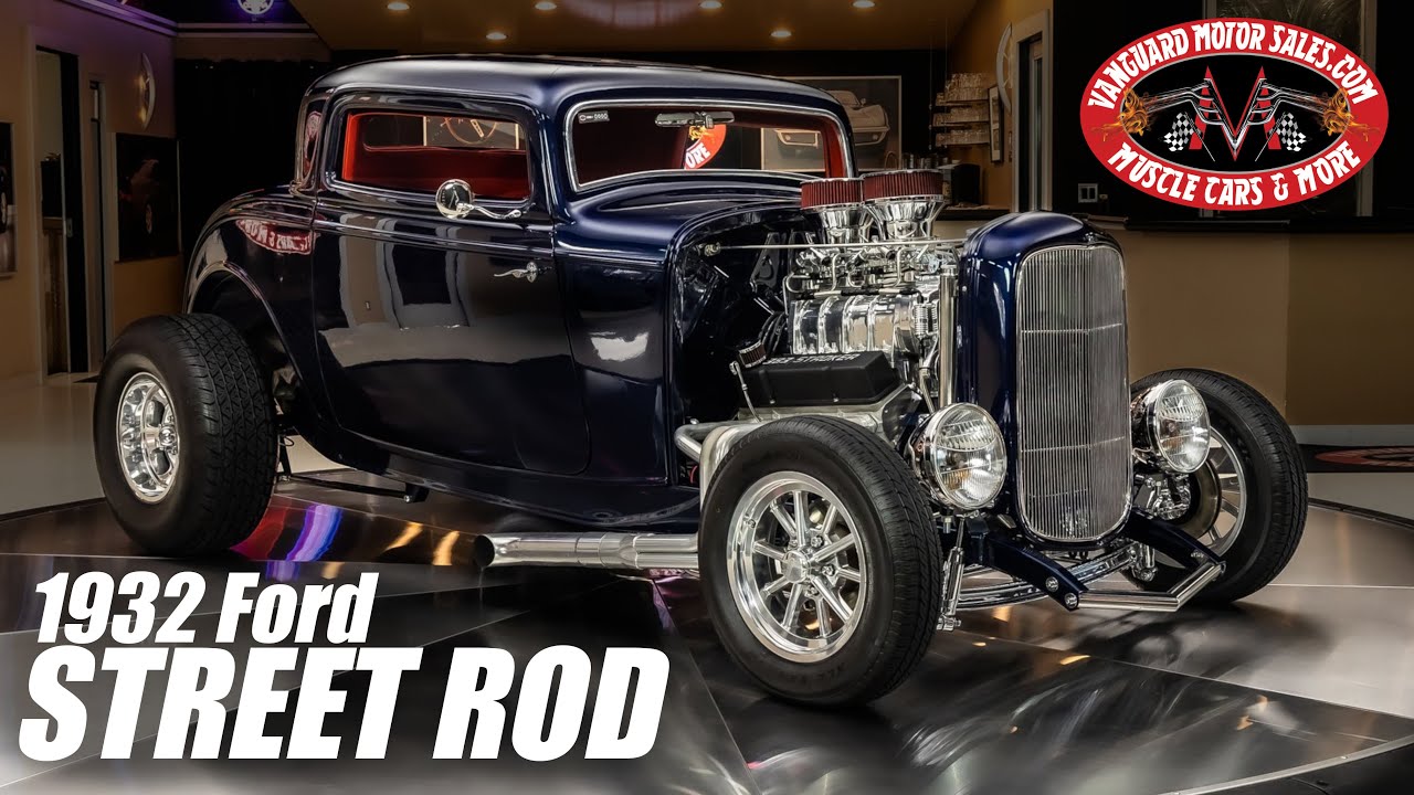 1932 Ford 3 Window Street Rod For Sale Vanguard Motor Sales 