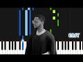Kizz daniel tekno  buga  easy piano tutorial by synthly