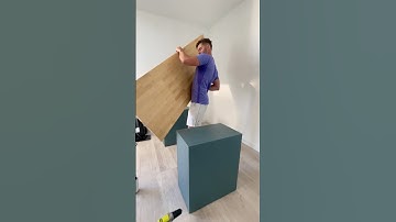 Minimalist Home Office Build | DIY IKEA Desk Setup #shorts