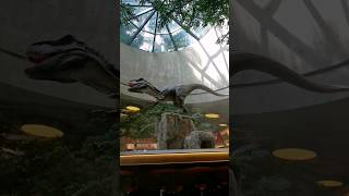 Dinosaur roaring at JurassicNest singapore marinabaysands jurassicpark jurassic