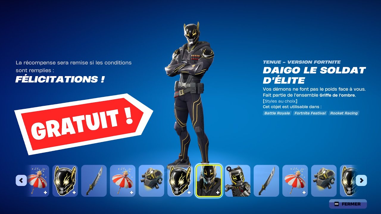 Comment avoir le Skin GRATUIT DAIGO LE SOLDAT D'ÉLITE (et encore +) sur Fortnite 🎁