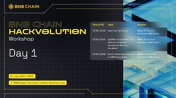 BNB Chain Hackvolution Workshop Day 1