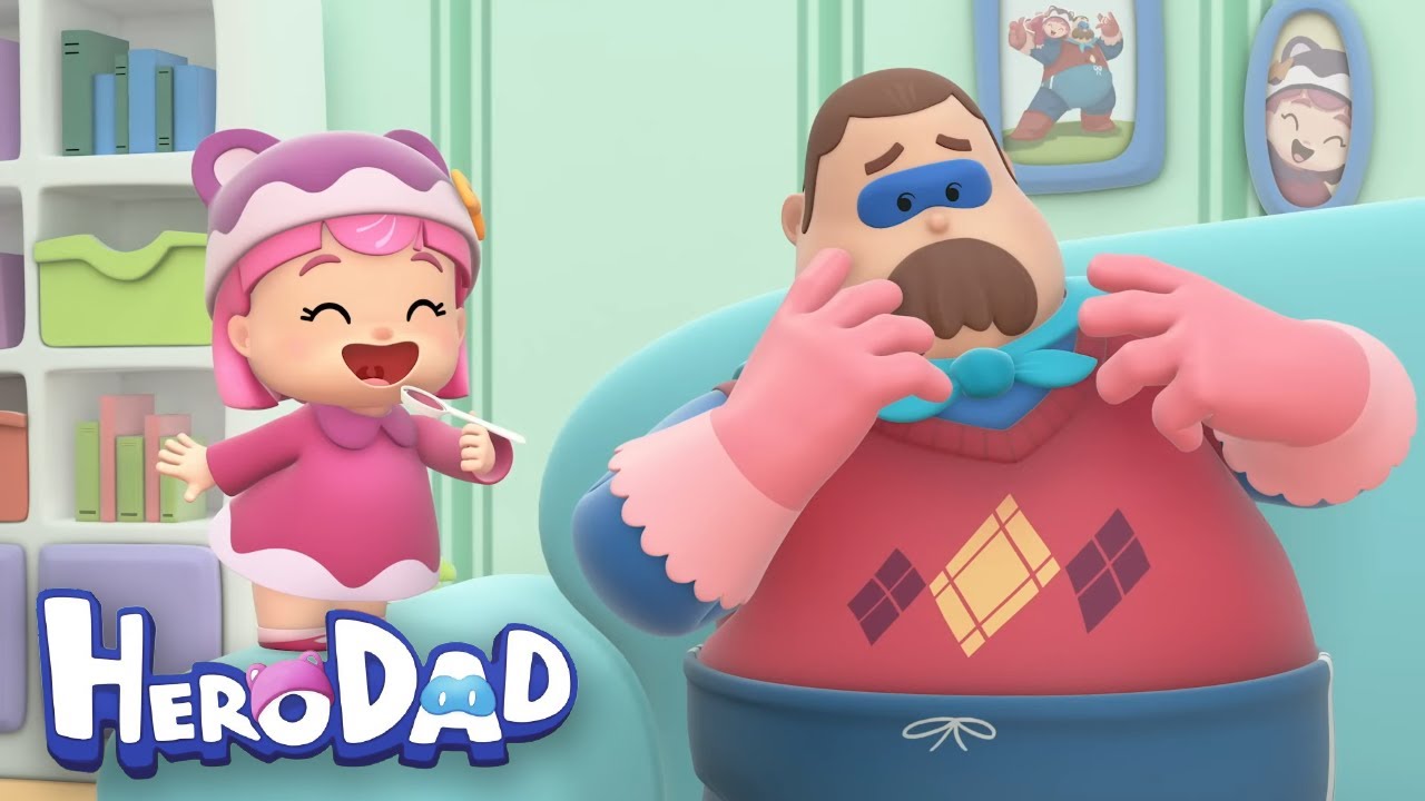 He needs medicine! | Hero Dad | Animated show for Kids | 1 Hour + - YouTube