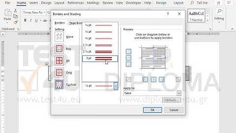 Change the outside border (not the grid) of the table to 3 pt red, equal size, double line...