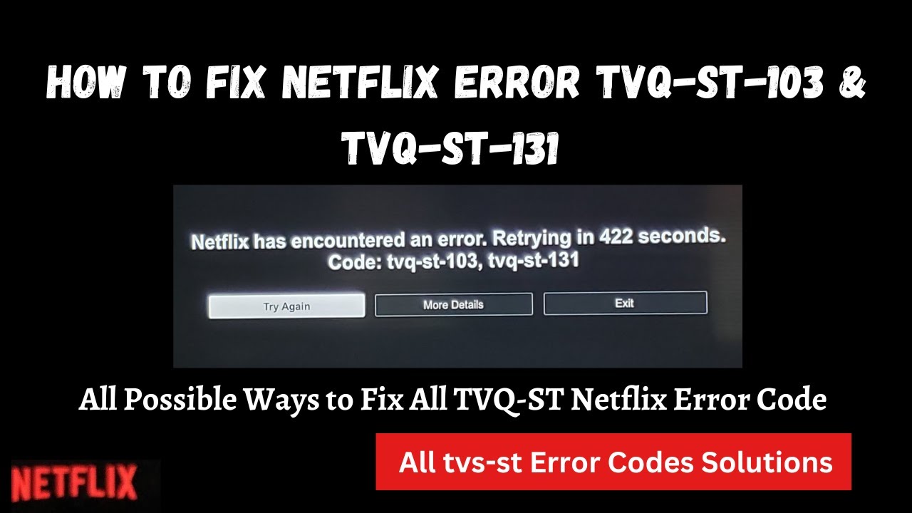 How to fix Error UI-103 Netflix or Error UI-113 Netflix on Any Device I  Solution 2021 