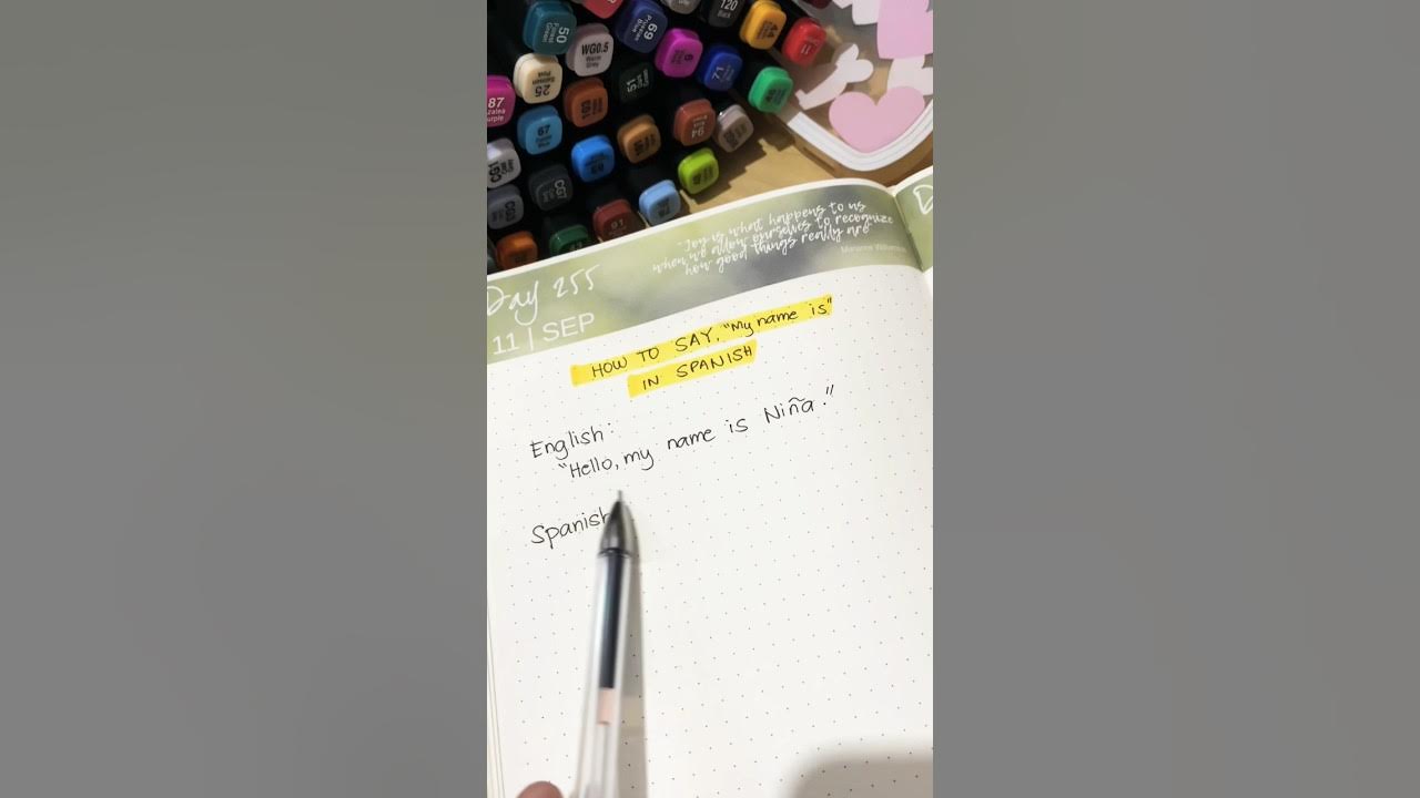 How to say “My name is…” in SPANISH? spanish spanishforbeginners 