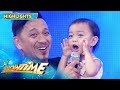 Baby sarina surprises her daddy jhong  its showtime