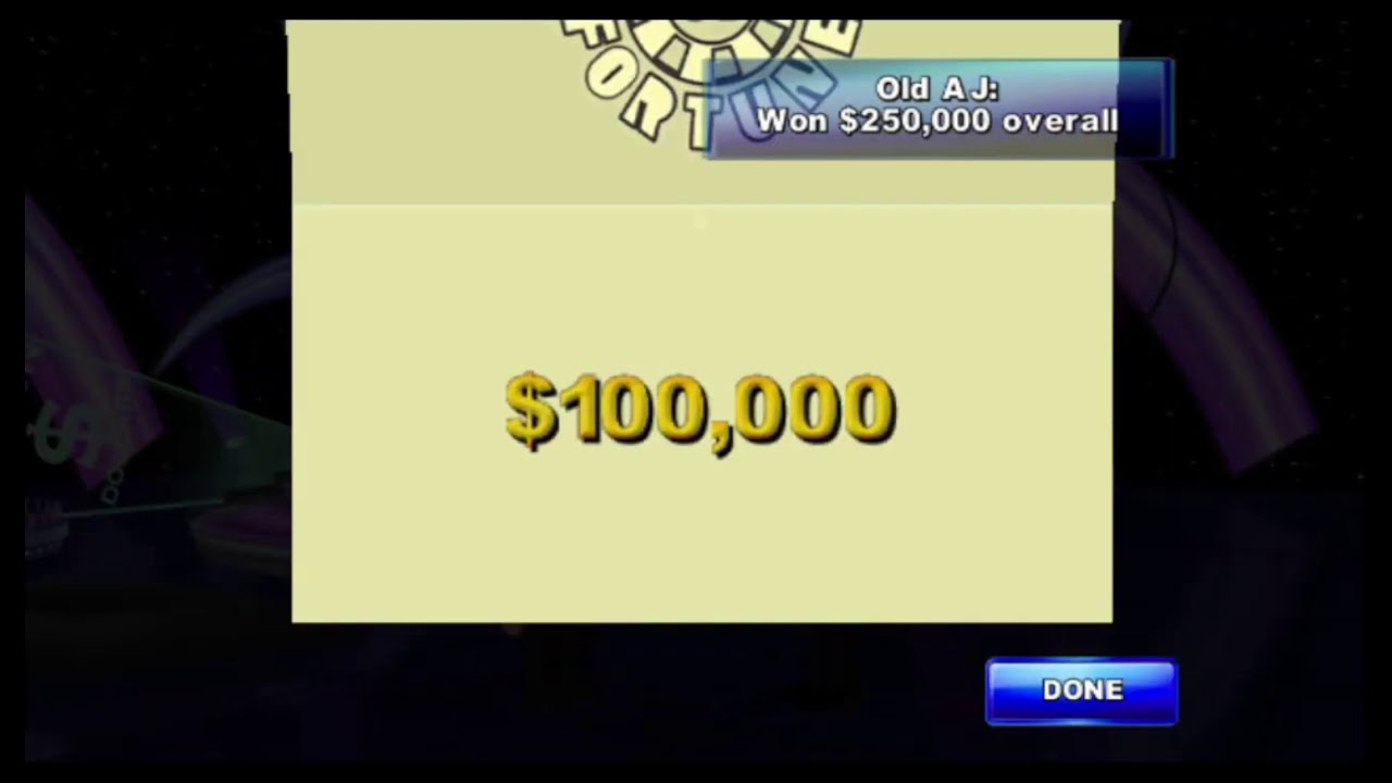 Wheel of Fortune (Wii) - $100,000 Win! (Easiest Bonus Round Puzzle