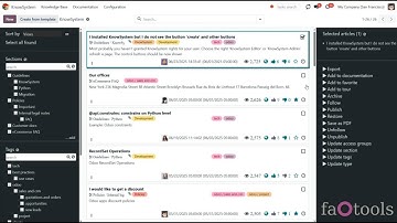 Odoo KnowSystem v17 by faOtools overview