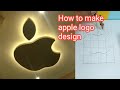 How to make apple logo design||  🍎  एप्पल लोगो की डिजाइन कैसे बनाएं by ARpopDesign