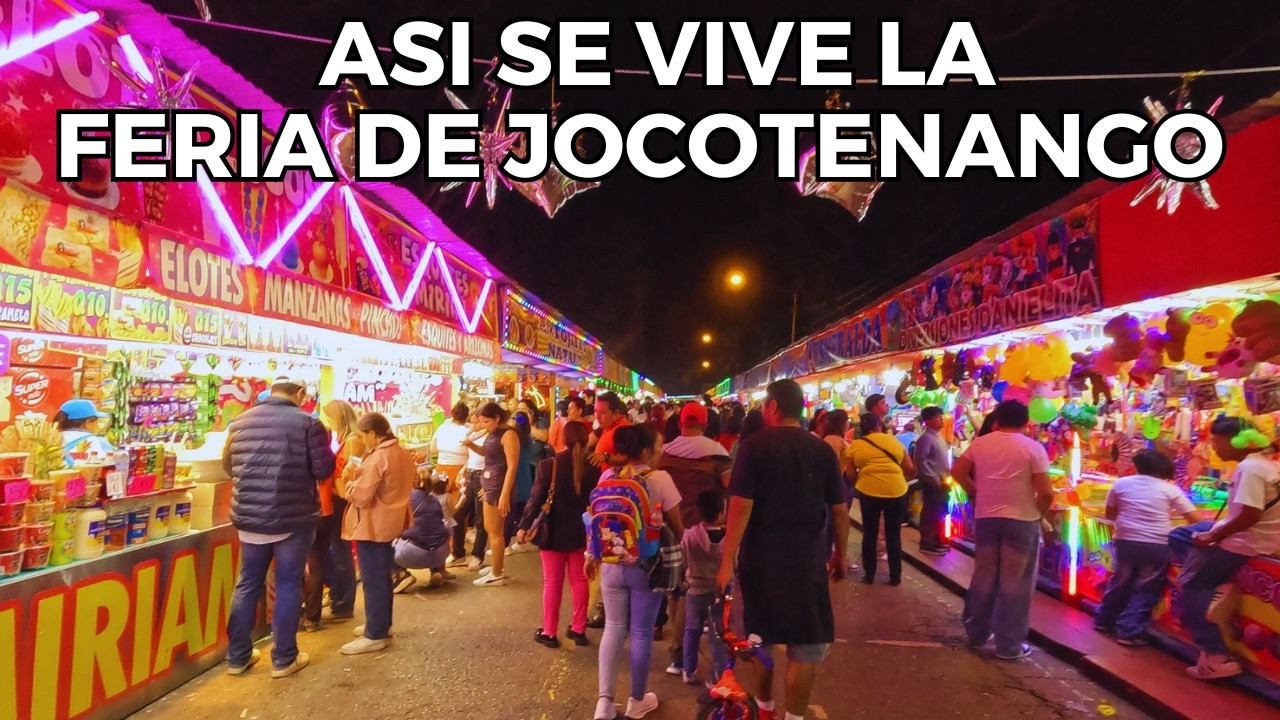 Así se Vive La Feria de Jocotenango de Noche en Guatemala
