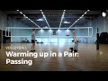 Warming up in a pair: passing | Volleyball