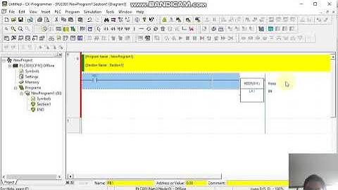 Membuat Intruksi KEEP pada CX-Programmer