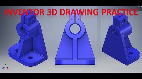 Autodesk Inventor Tutorial for Beginners || Inventor Drawings 3d || 3d drawings Practice Tutorials
