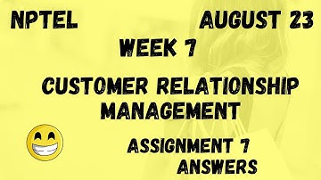 Assignment 7 | Customer Relationship Management Week 7 | NPTEL @HanumansView