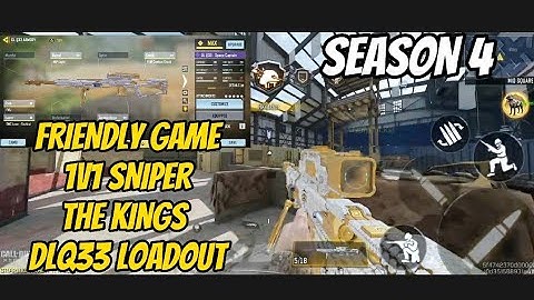 Fastest DLQ33 Gunsmith attachment in cod Mobile the king of Sniper Call of duty mobile 1v1 sniper