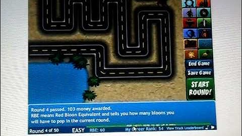 Bloons Tower Defence 4 Walkthrough Part 1