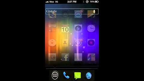 Install Android Ice Cream Sandwich Theme On Apple iPhone