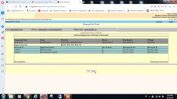 Demand and Work Allocation in MGNREGA