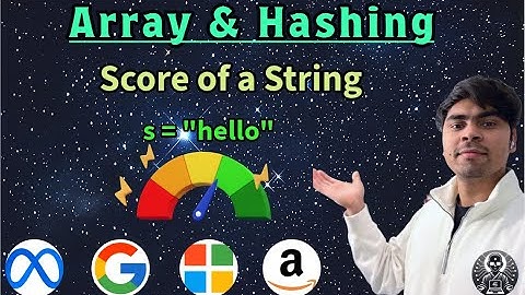LeetCode 3110 | Score of a String | Python One-Pass ASCII Difference | AlgoYogi