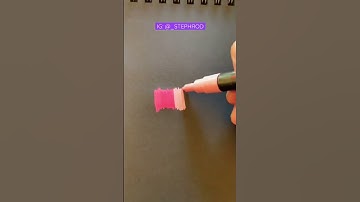 How To Blend With POSCA Markers 👀🎨 #shorts #art #posca