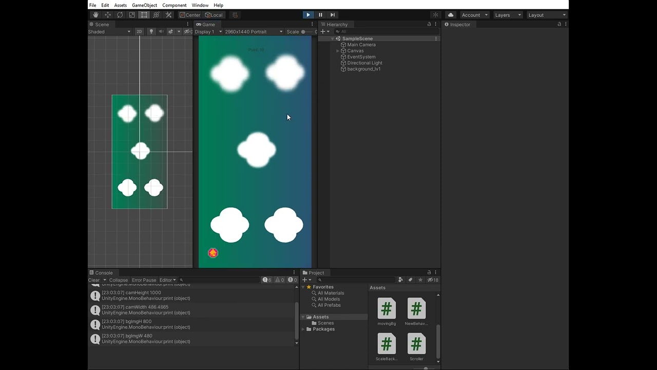 Unity Scale Background Image Fit Screen Size And Scroll Background Image