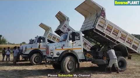 JCB Dozer Loading Gravel In truck - JCB Dozer Video Reversed