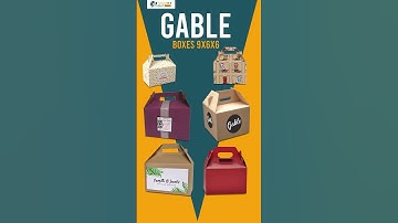 Gable Boxes | Gable Boxes 9x6x6 | Gable Boxes Tutorial