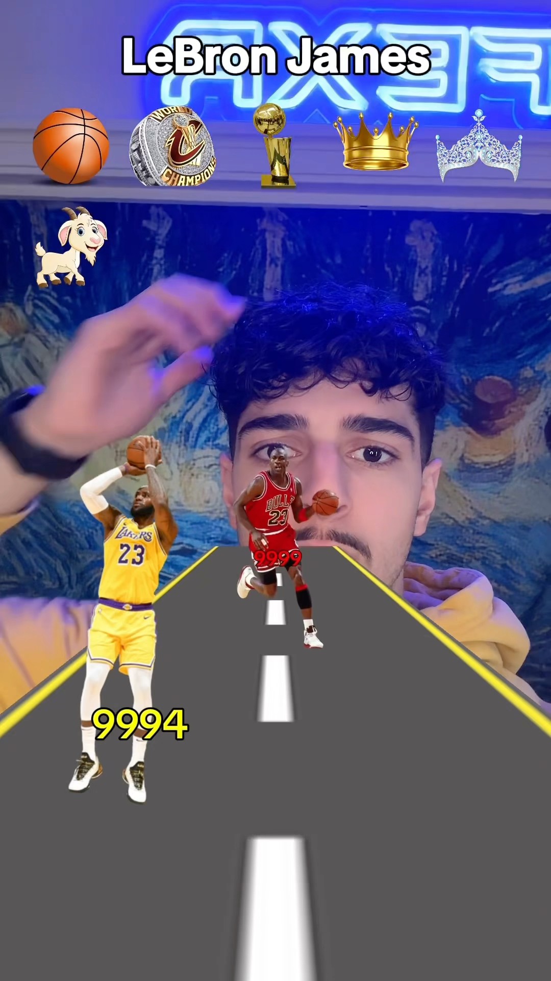 RIGGED FOR MJ BUT WE ALL KNOW WHO THE REAL GOAT IS? #nba #lebron #michaeljordan #fexr