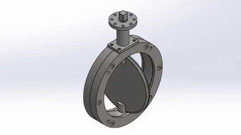 Butterfly Valve Assembly - Motion Study | How to Save Animation In AVI & MP4 | Solidworks Tutorial