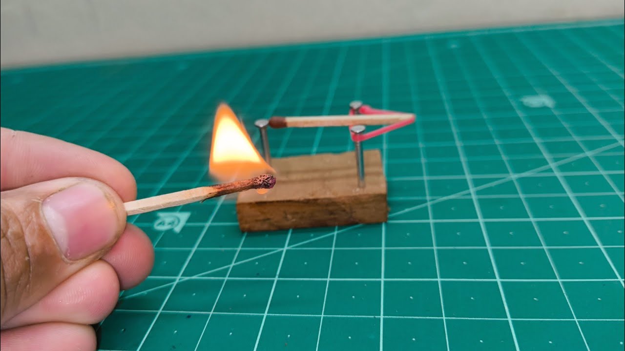 How to Make Matches Rocket Launcher at Home || माचिस रॉकेट लॉन्चर - YouTube