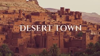 Desert Town Ambience | ASMR and Music - sounds of wind, sand storm, and ambient music
