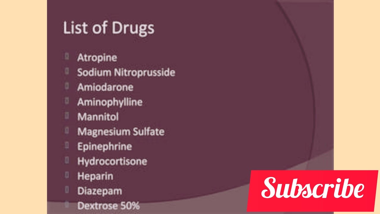 COMMON EMERGENCY DRUGS USE FOR EMERGENCY SITUATION YouTube common-emergency-drugs-use-for-emergency-situation-youtube