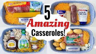 5 Super Quick \& EASY Casserole Dinner Recipes! | BEST TASTY OVEN BAKED MEALS | Julia Pacheco