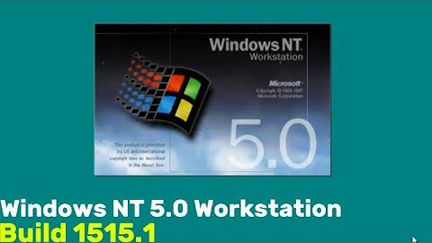 Windows NT 5.0 pre-beta build 1515