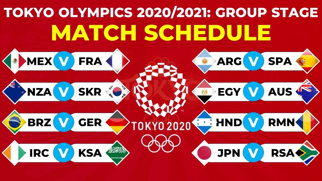 Olympic 2021 schedule