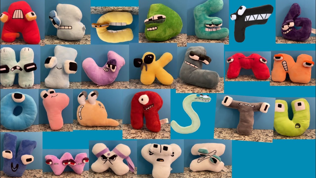 a to z Spanish Alphabet Lore Plushies Complete Lowercase 
