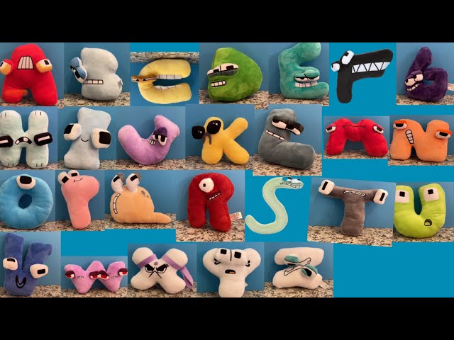 a to z Spanish Alphabet Lore Plushies Complete Lowercase 