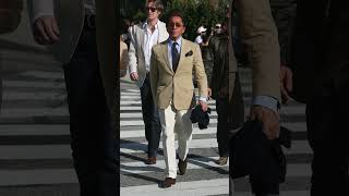 Valentino Garavani walking in Beverly Hills, captured at the iconic corner of Melrose Avenue, CA.