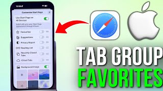 How to Turn On/Off Tab Group Favorites in Safari on Your iPhone