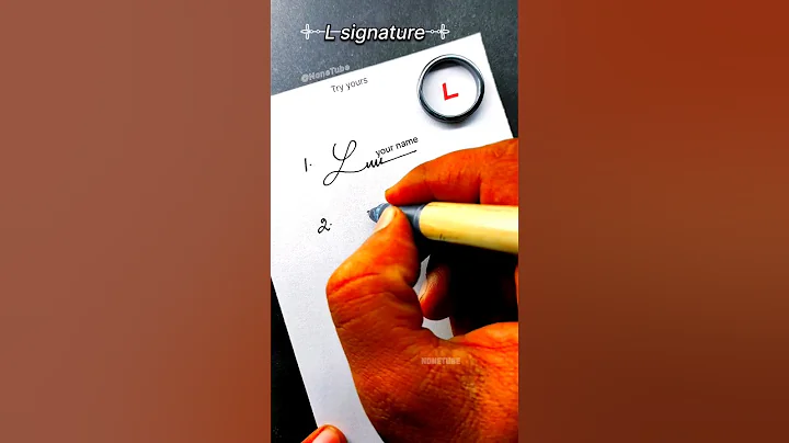 Do this for L letter signature #signature #calligraphy #calligraphyart #cursive #shorts
