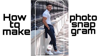 #TUTORIAL  #EDITING  HOW TO MAKE PHOTO SNAP GRAM  | PICSART TUTORIAL