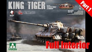 Takom 1/35 King Tiger tank with full interior - Part 1