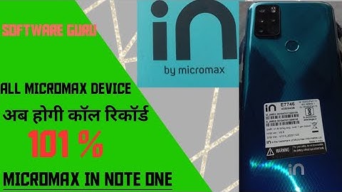 How to record call on Micromax in device me call record kese kare
